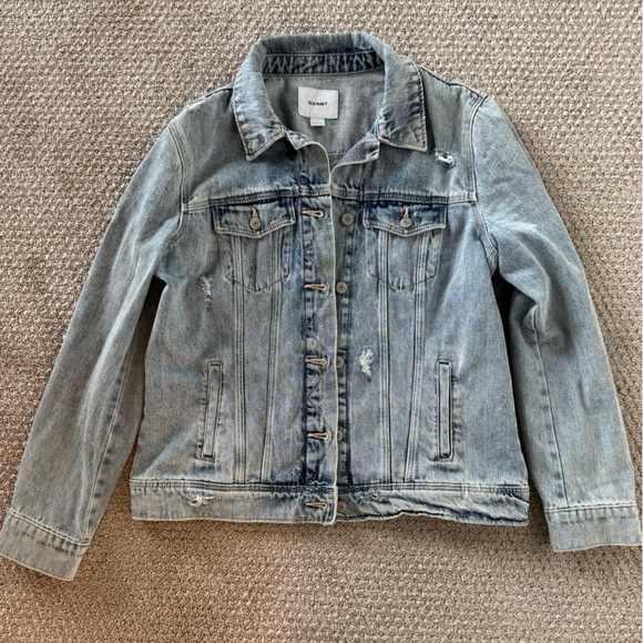 Old Navy Jackets & Blazers - Old Navy Light Blue Distressed Denim Jacket